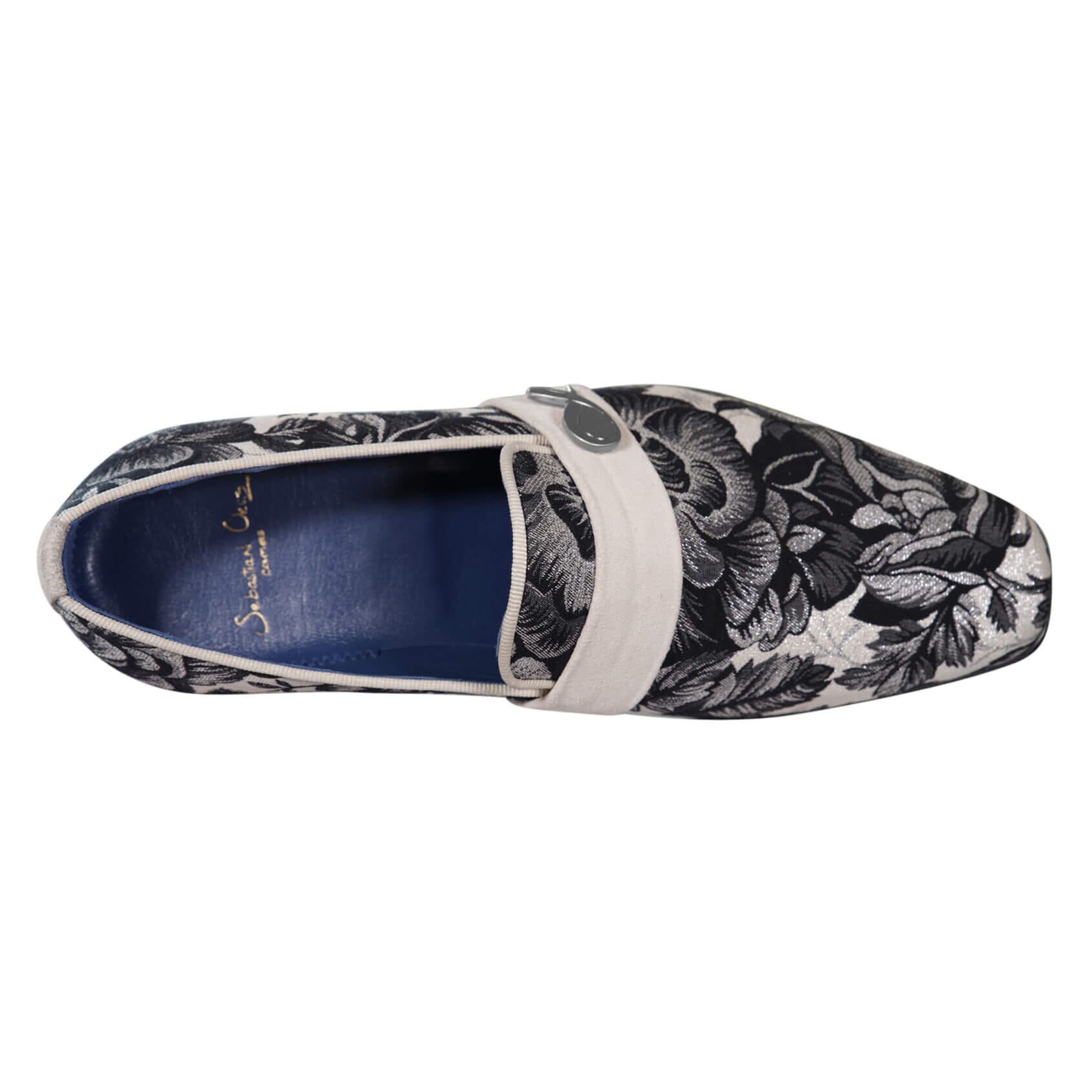Bianco Rosa Silver Loafer-6