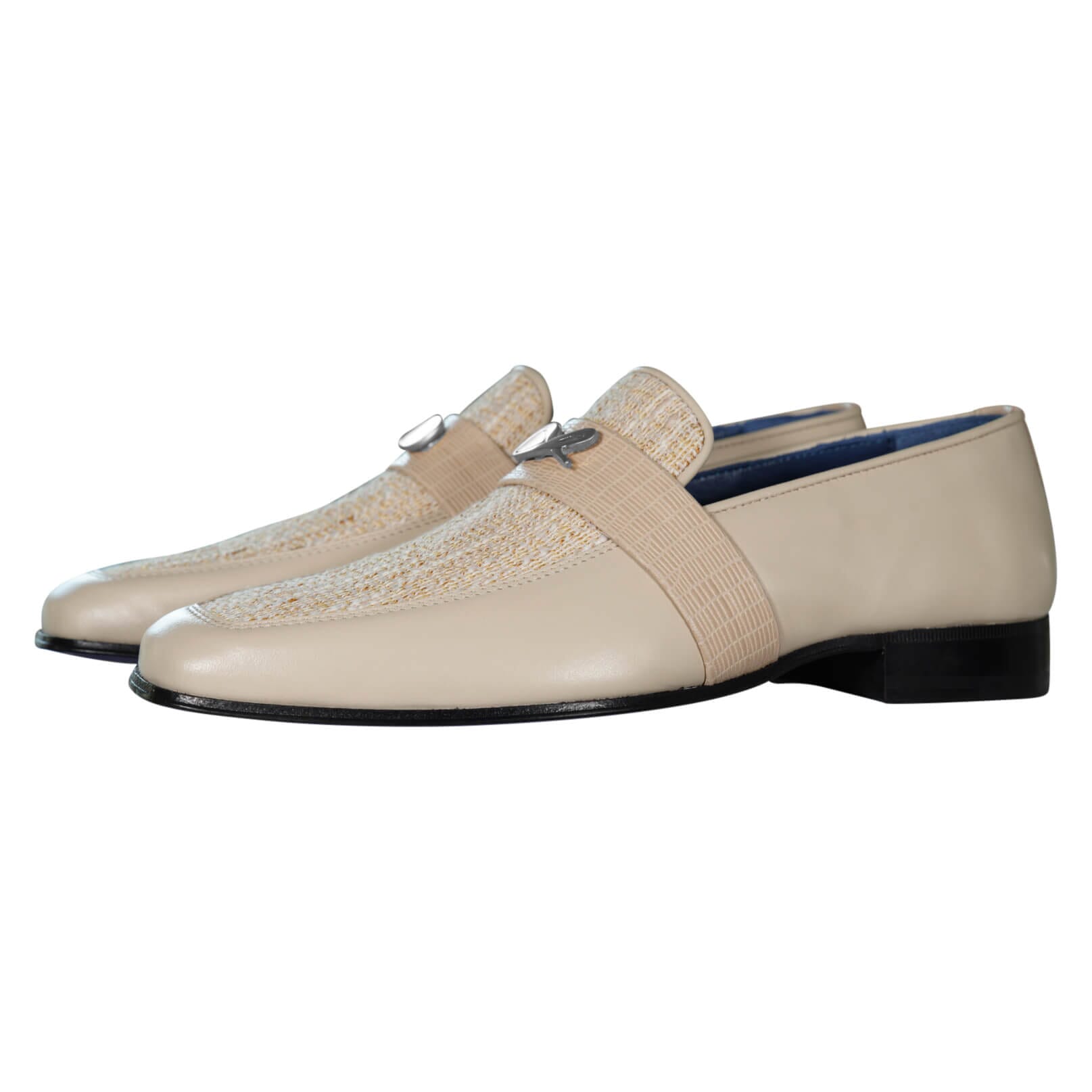 Golden Fieno With Silver Hardware Loafer-3