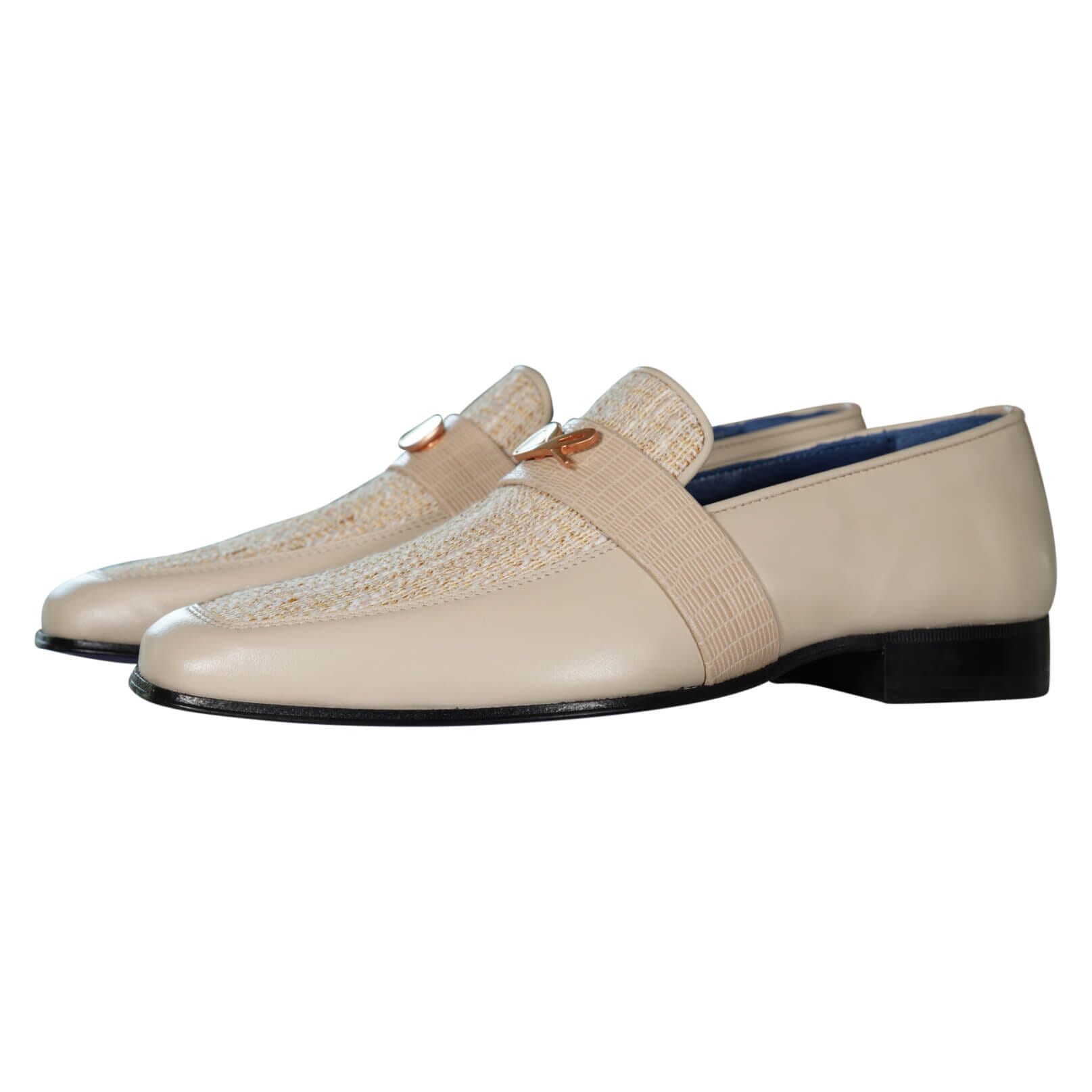 Golden Fieno With Rose Gold Hardware Loafer-3