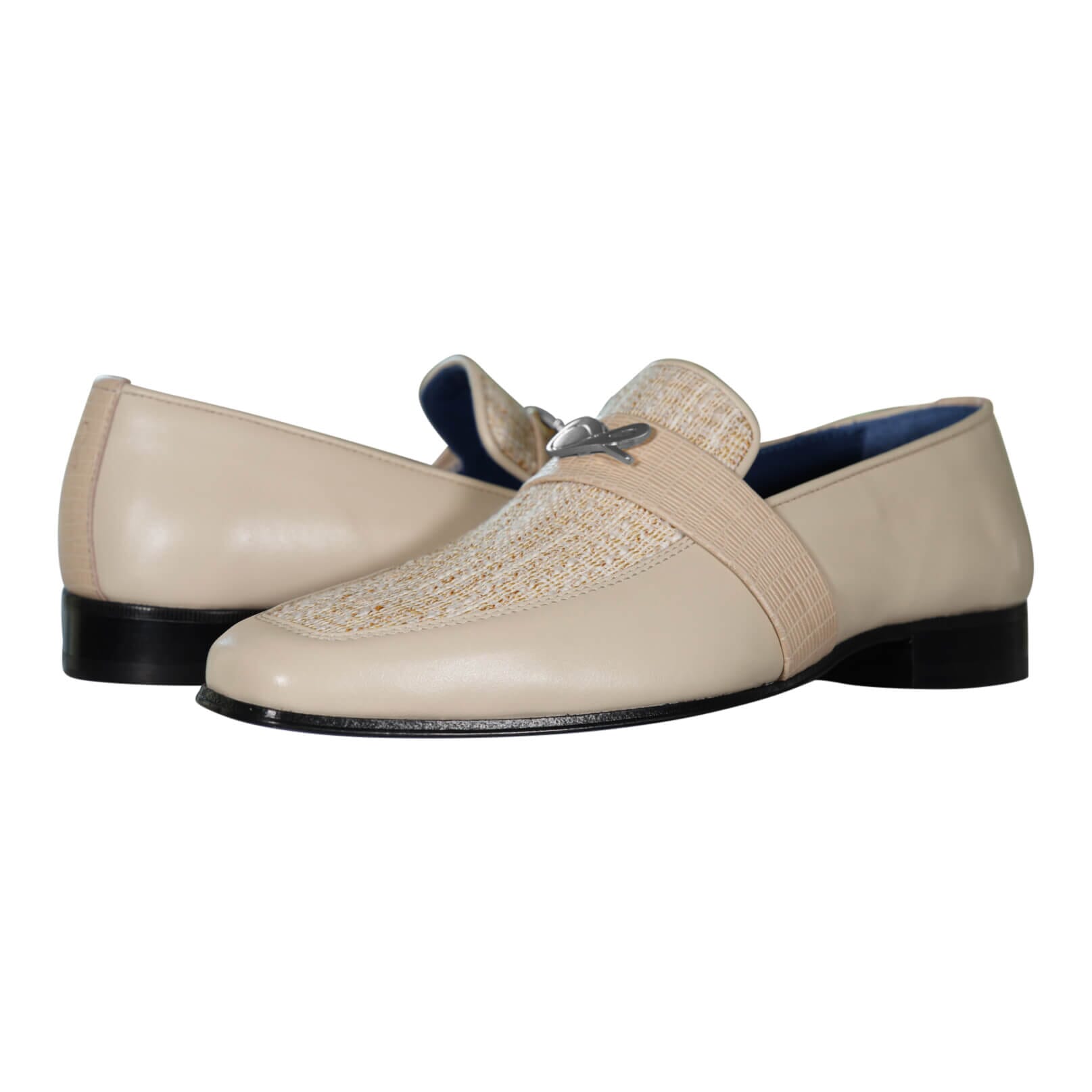 Golden Fieno With Silver Hardware Loafer-4