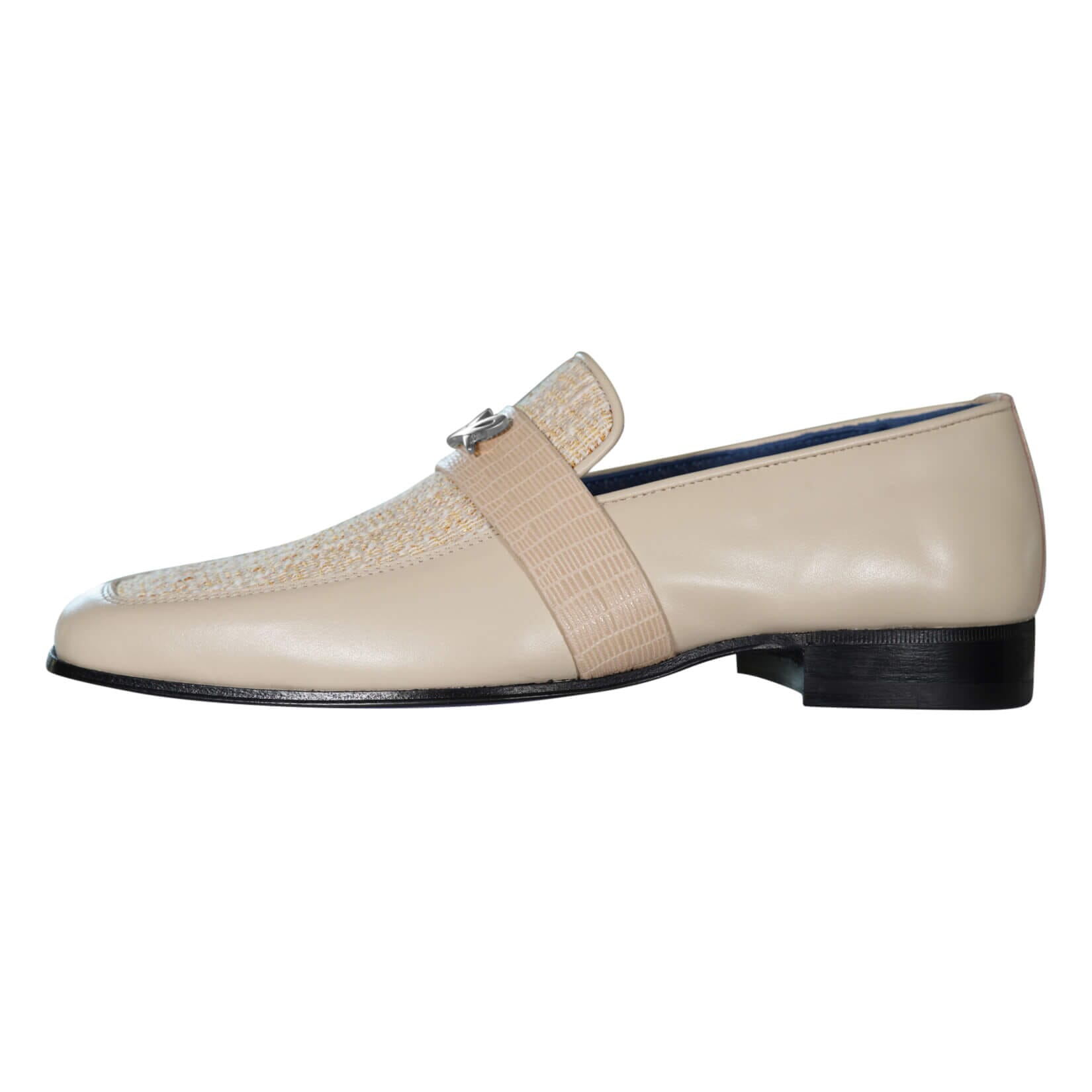 Golden Fieno With Silver Hardware Loafer-6
