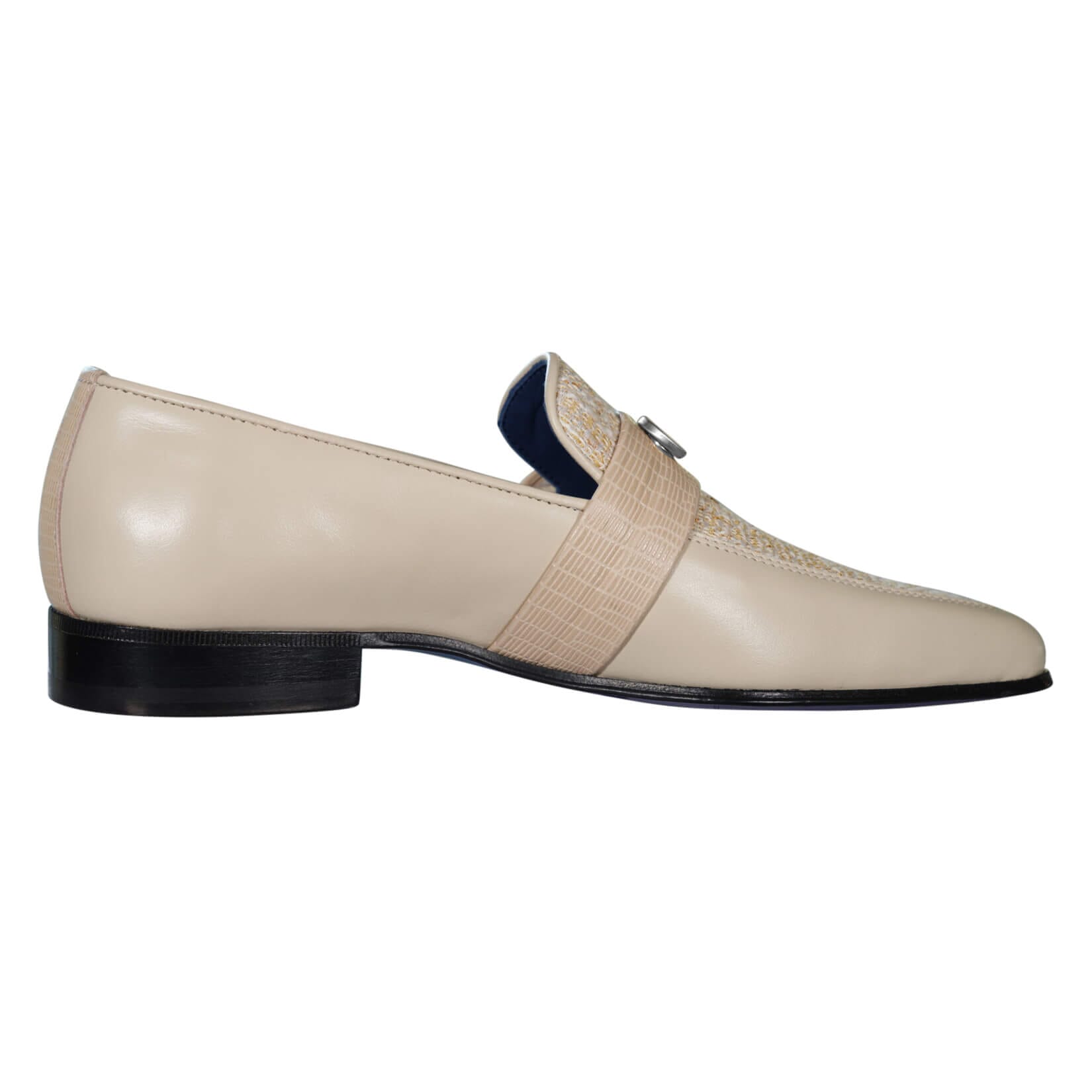Golden Fieno With Silver Hardware Loafer-8