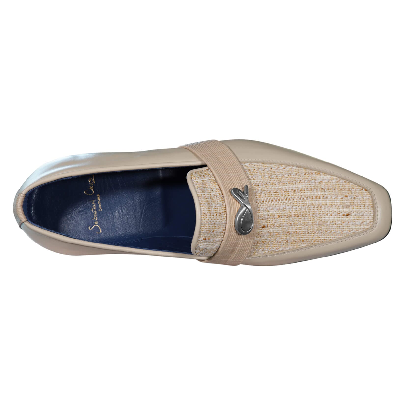 Golden Fieno With Silver Hardware Loafer-7