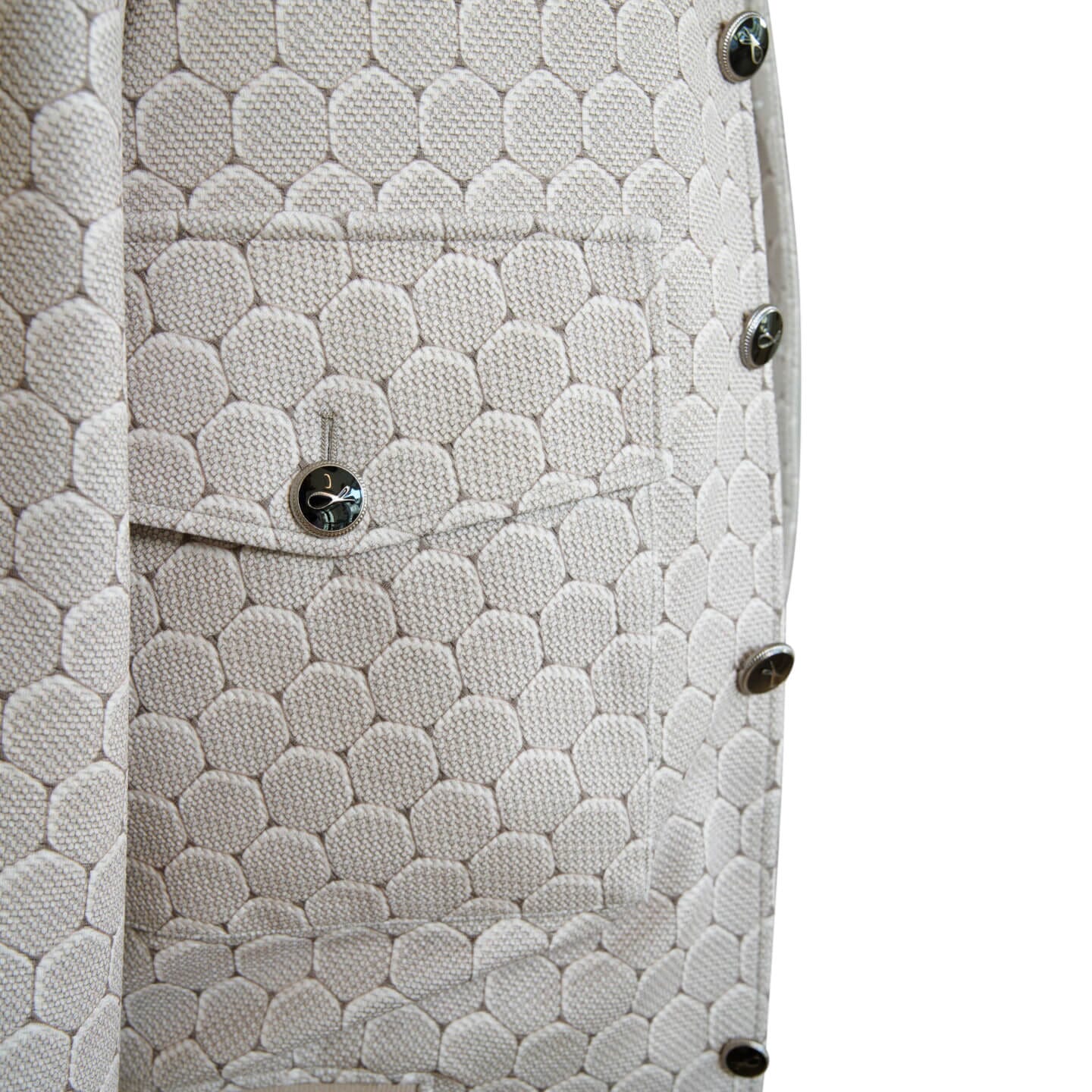 Taupe Honeycomb Luxury Performance Bomber Jacket-6