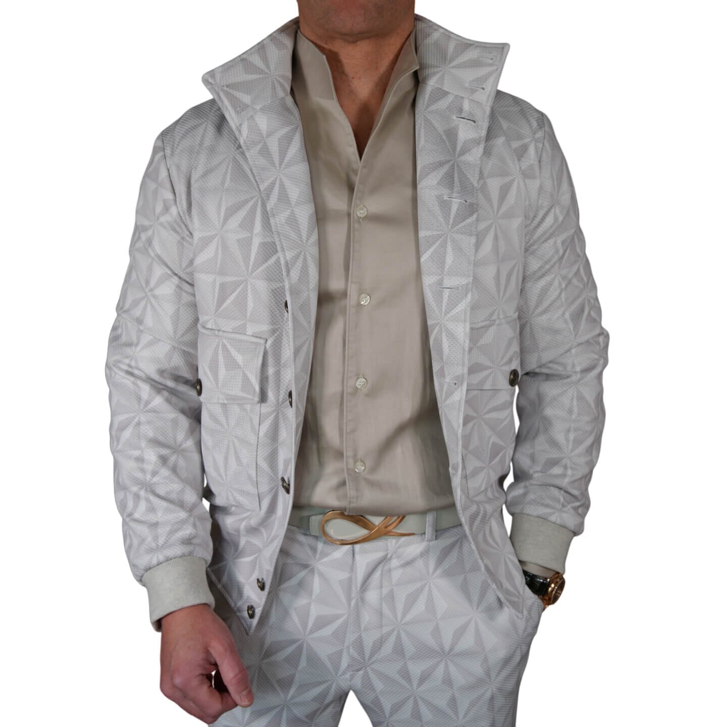 Glacier Origami Luxury Performance Bomber Jacket-3
