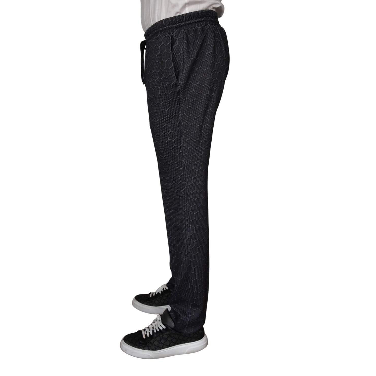 Charcoal Honeycomb Luxury Performance Joggers-3