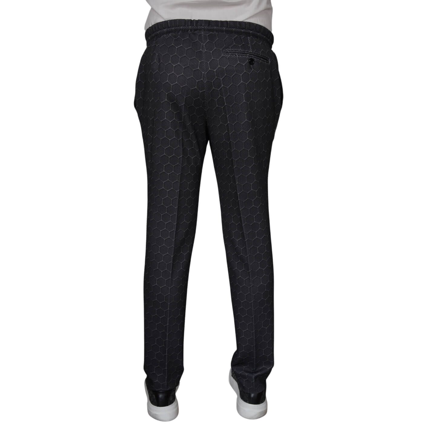 Charcoal Honeycomb Luxury Performance Joggers-4
