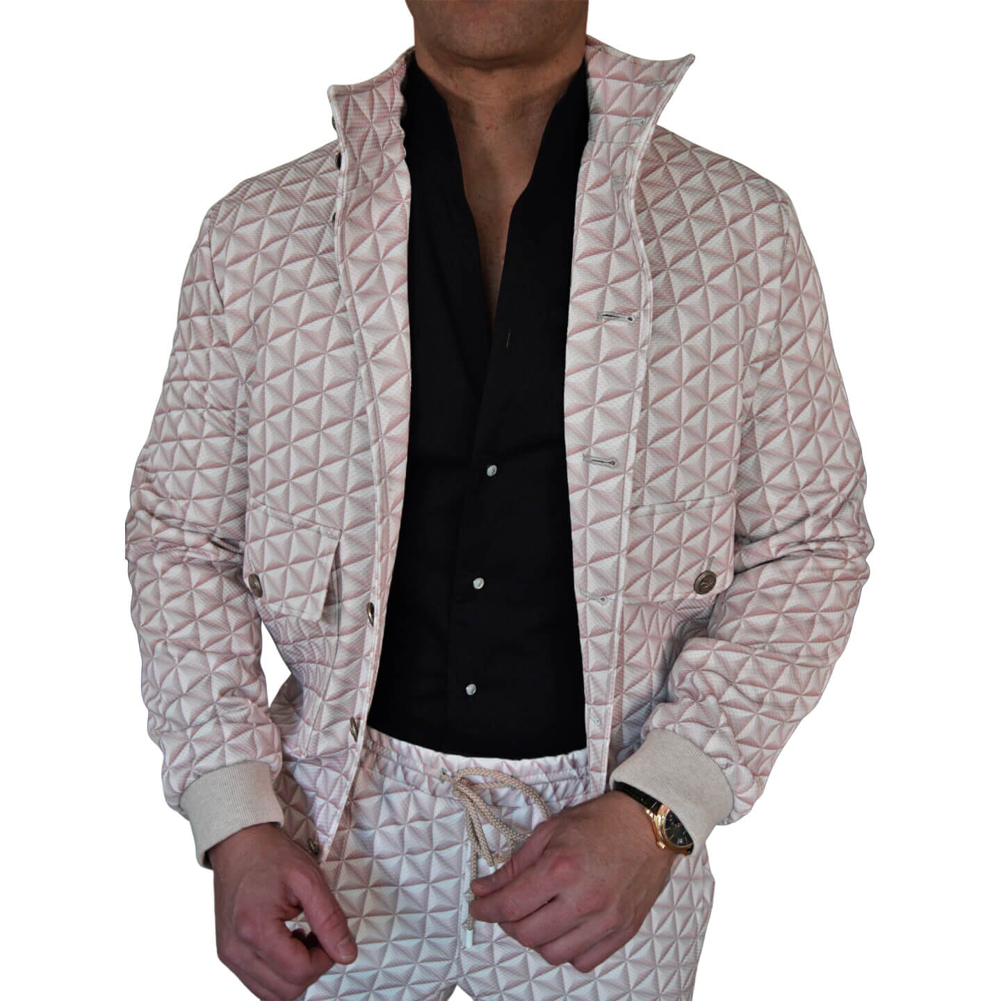 Toffee Prisma Luxury Performance Bomber Jacket-3