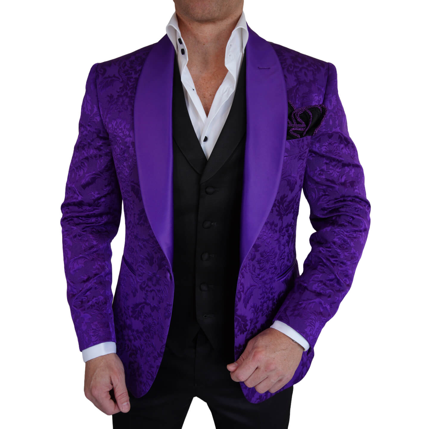 Midnight Plum Fiore Dinner Jacket-1