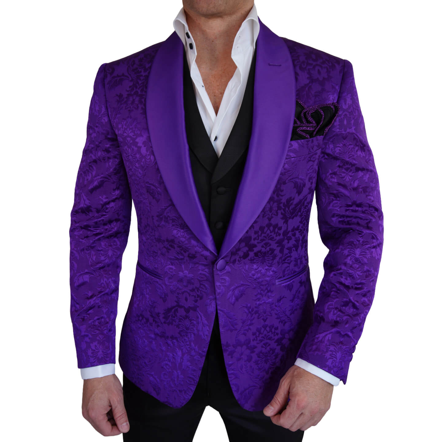 Midnight Plum Fiore Dinner Jacket-3