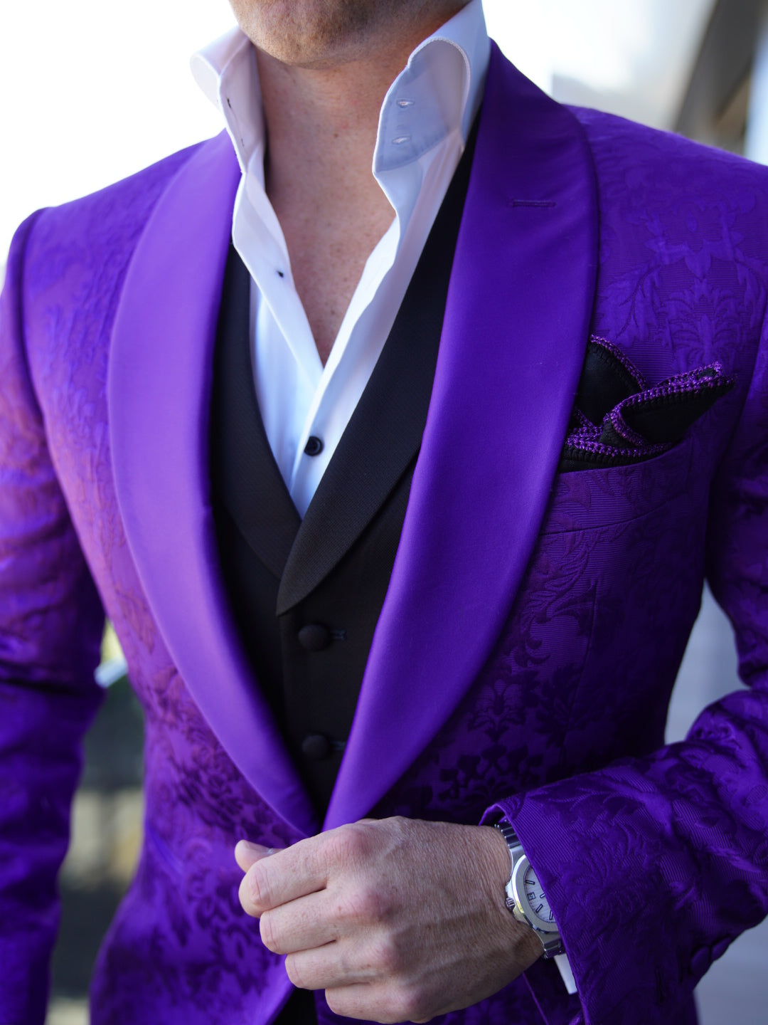 Midnight Plum Fiore Dinner Jacket-2