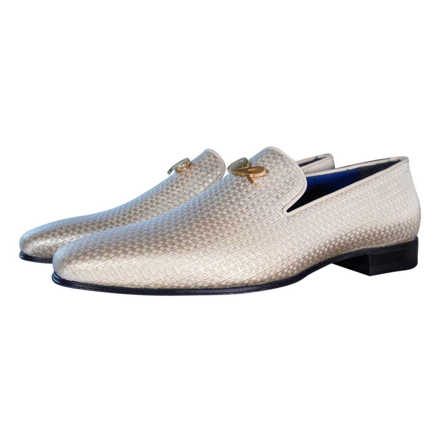 Gold Diamante With Yellow Gold Hardware Loafer-3