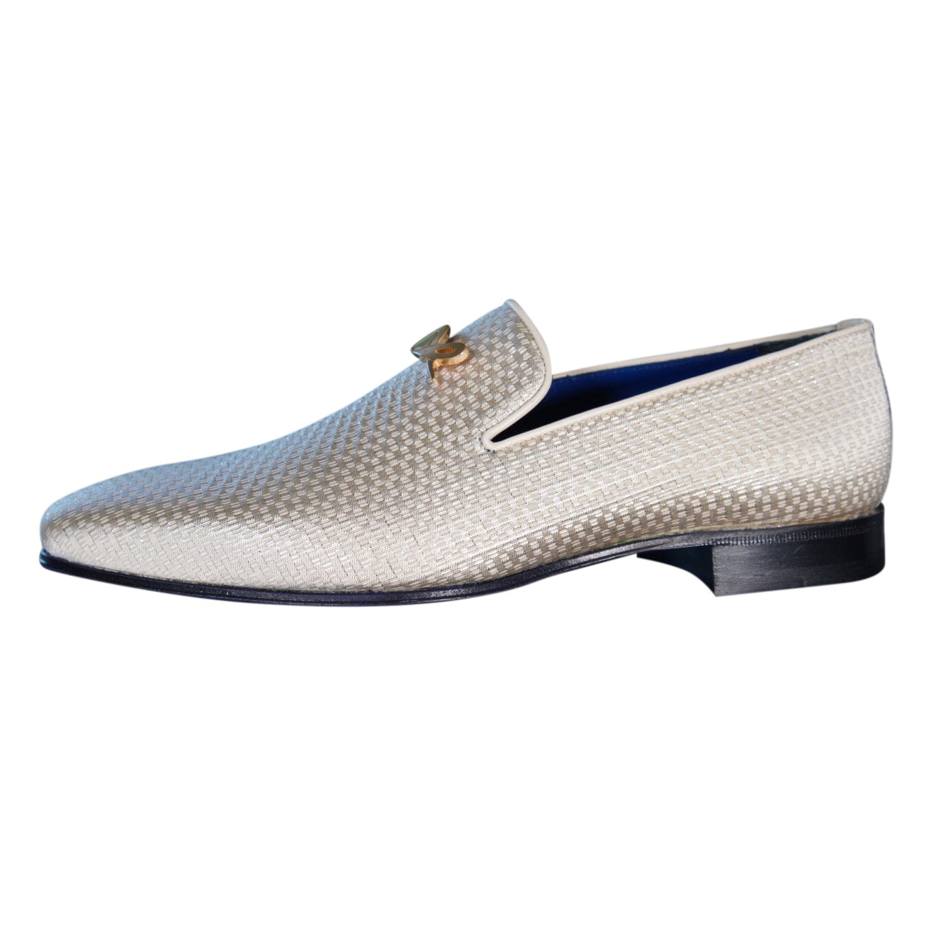 Gold Diamante With Yellow Gold Hardware Loafer-4