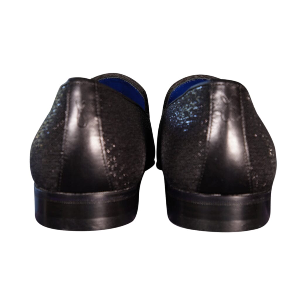 Black Diamante With Rose Gold Hardware Loafer-8