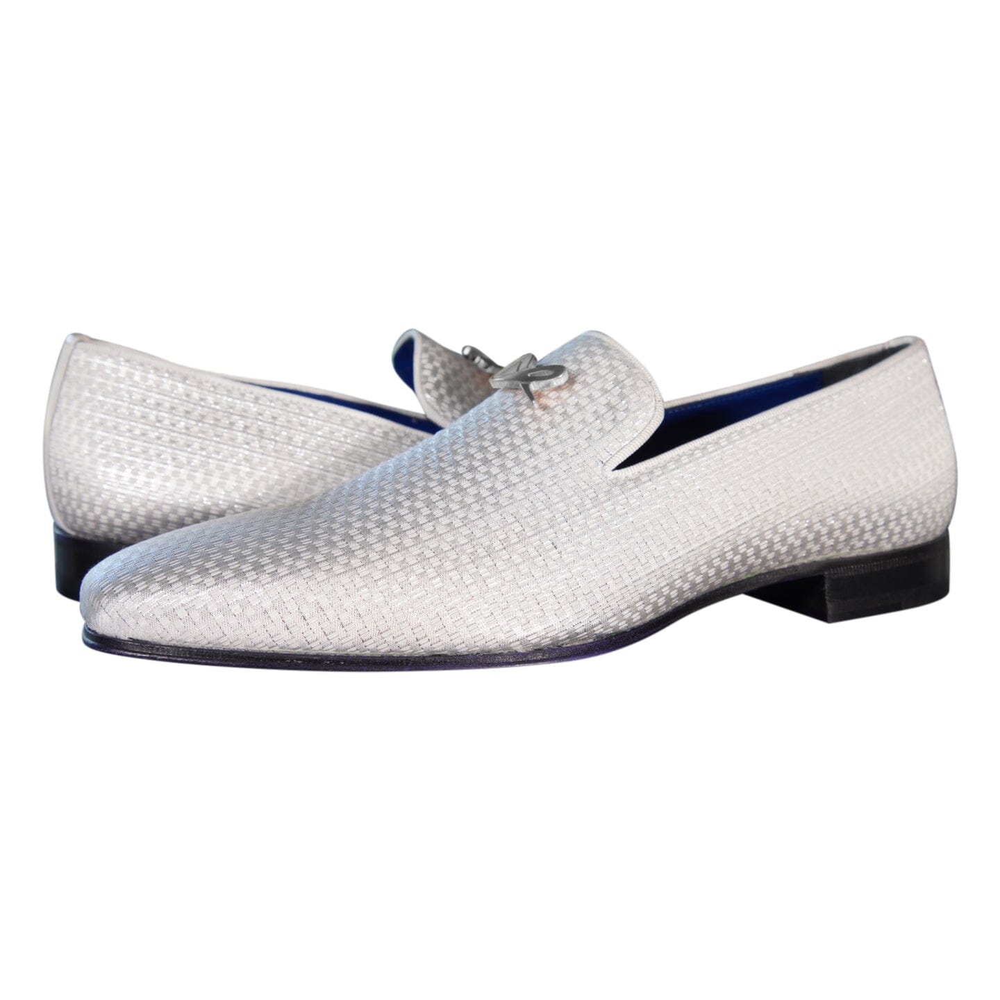 Silver Diamante With Silver Hardware Loafer @ The Vault-4