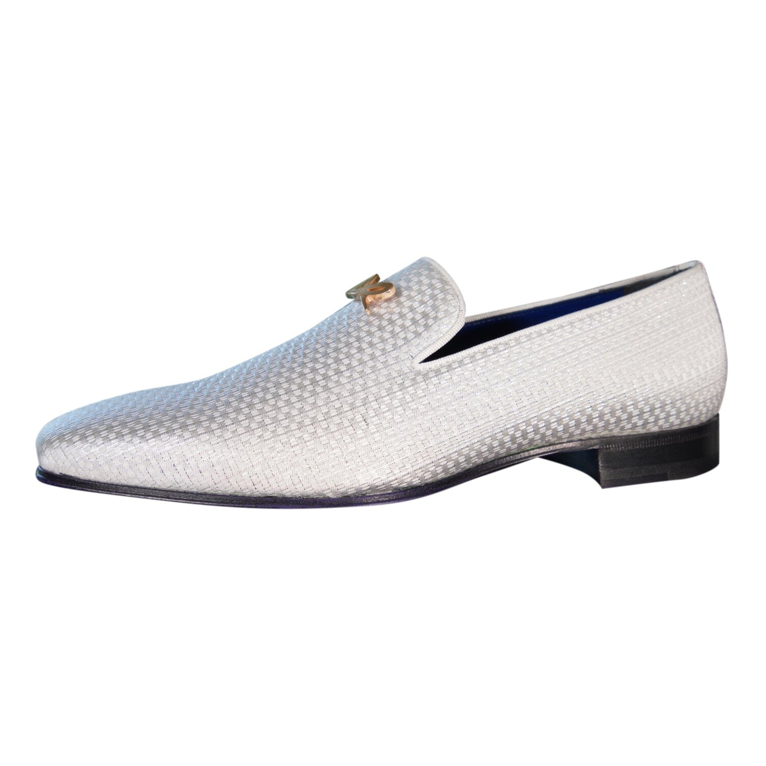 Silver Diamante With Yellow Gold Hardware Loafer @ The Vault-5