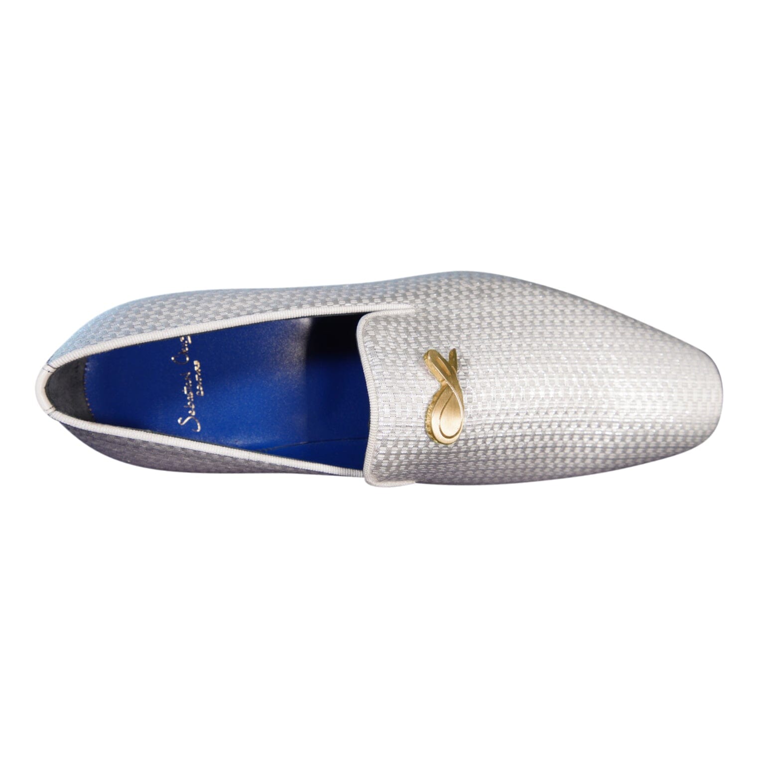 Silver Diamante With Yellow Gold Hardware Loafer-7