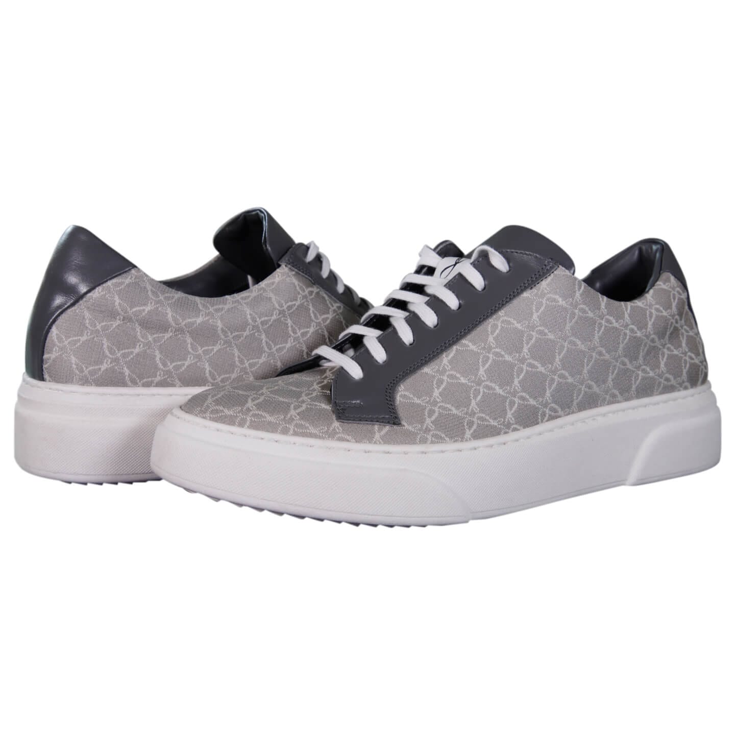 Tortora Grigio Luxury Logo Sneakers-4