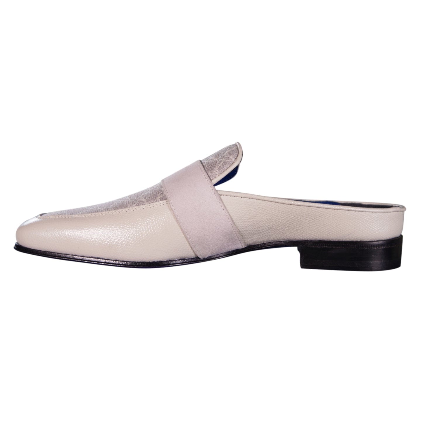 Tortora Logo With Silver Hardware Leather Slippers-5