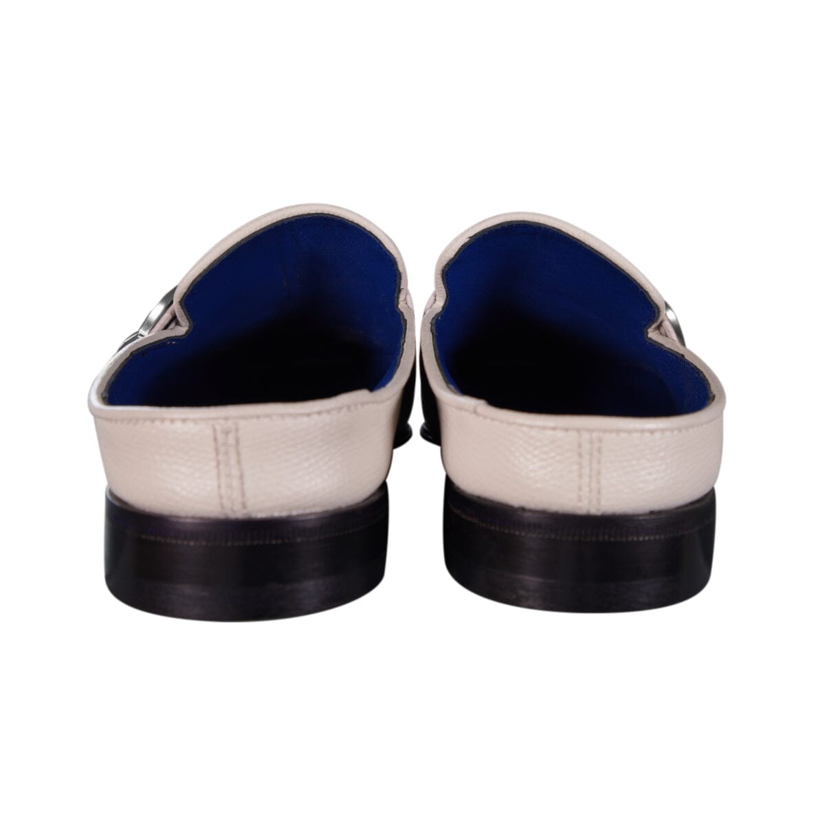 Tortora Logo With Silver Hardware Leather Slippers-8