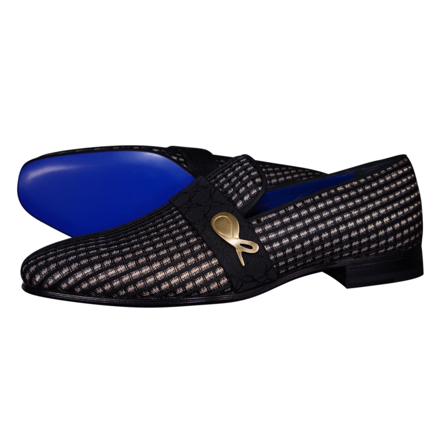Black Oro Waffle Gold Loafer @ The Vault