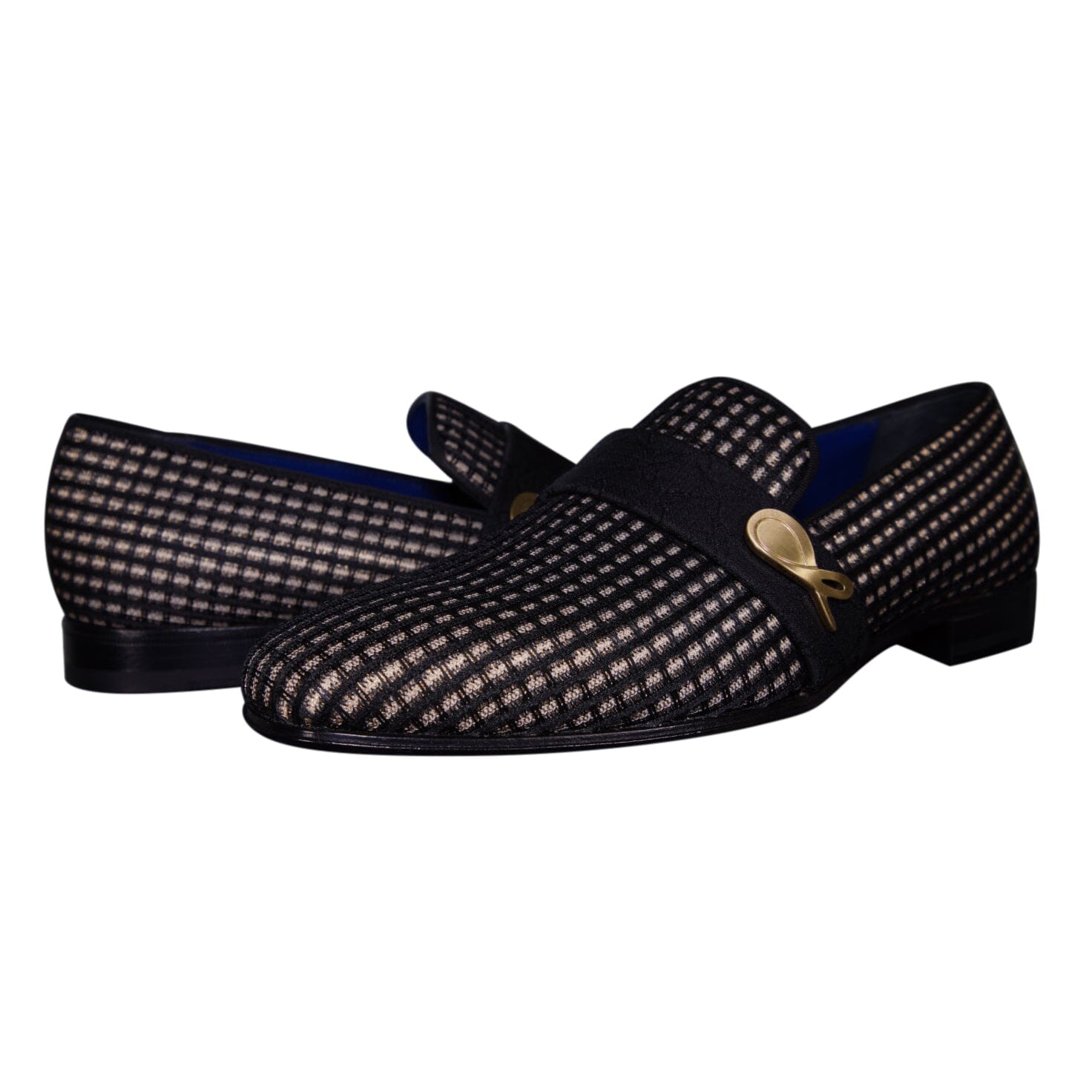 Black Oro Waffle Gold Loafer @ The Vault-4