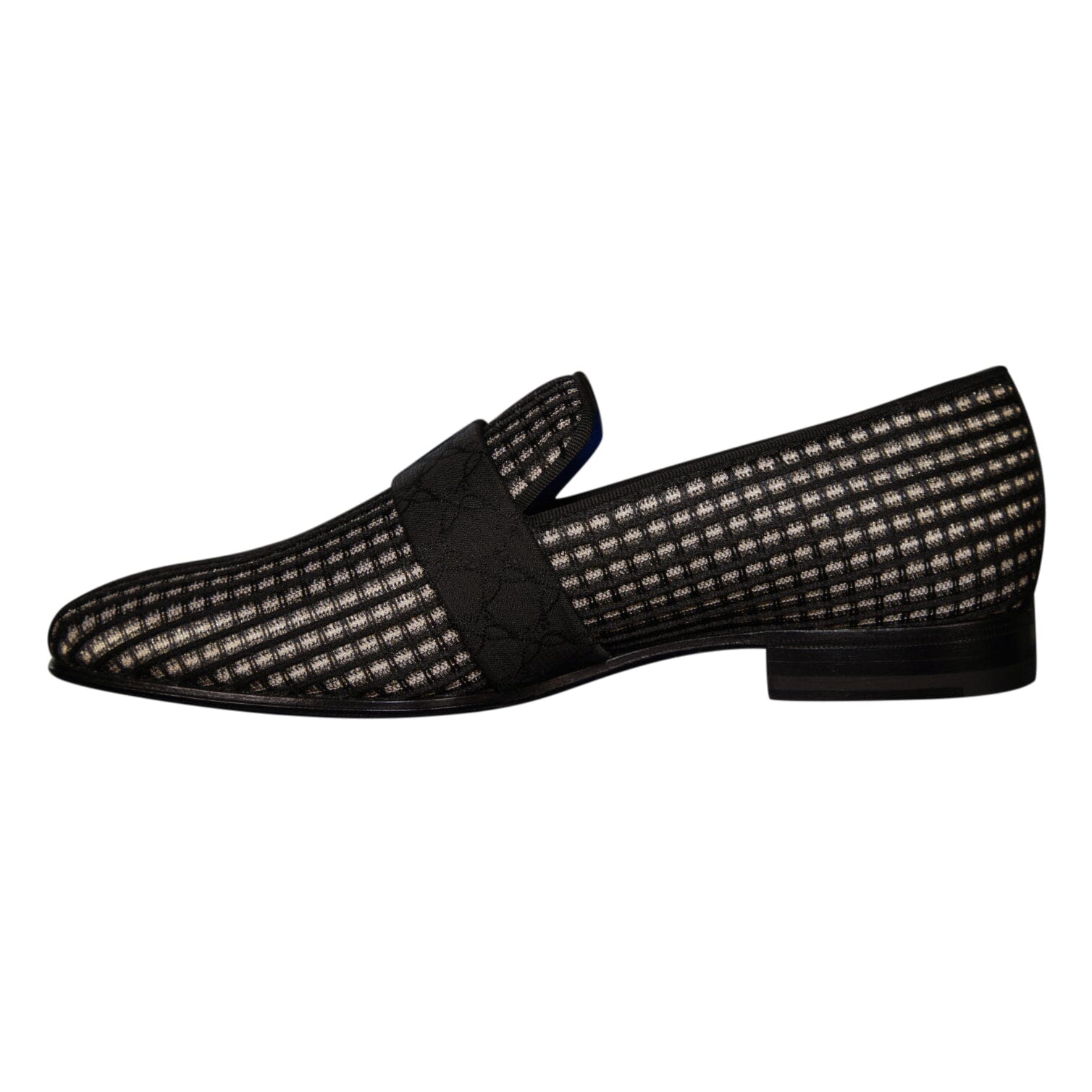 Black Oro Waffle Silver Loafer-9