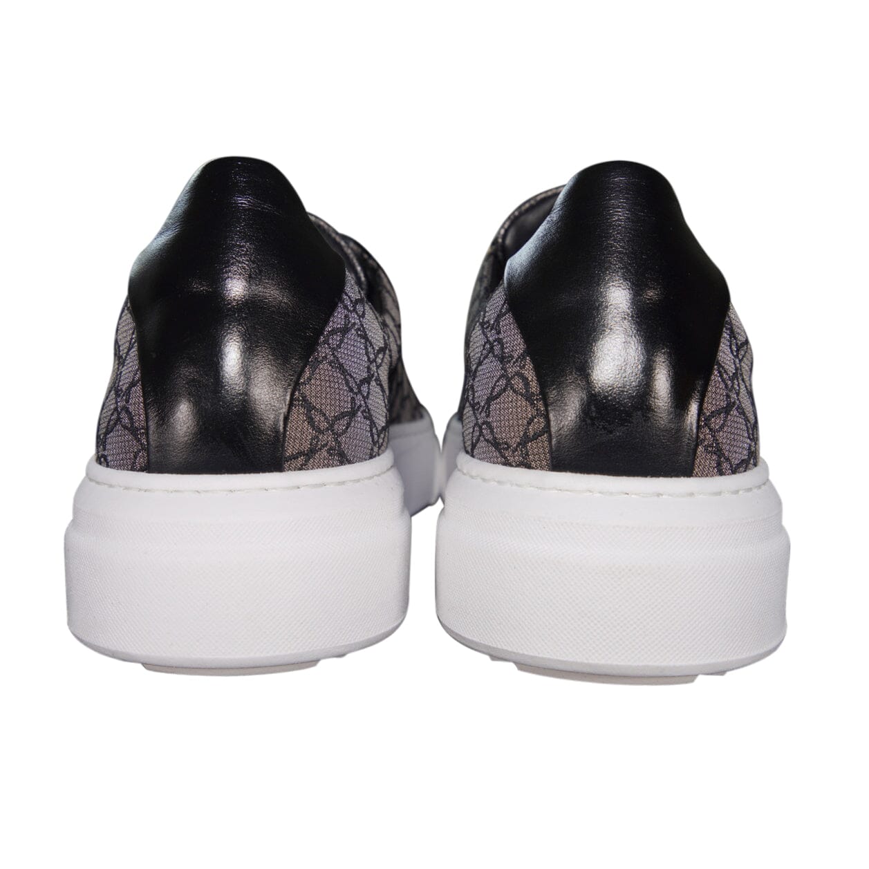 Charcoal Nero Logo Luxury Sneakers-4