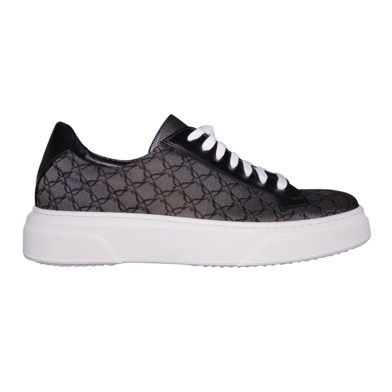 Charcoal Nero Logo Luxury Sneakers-6