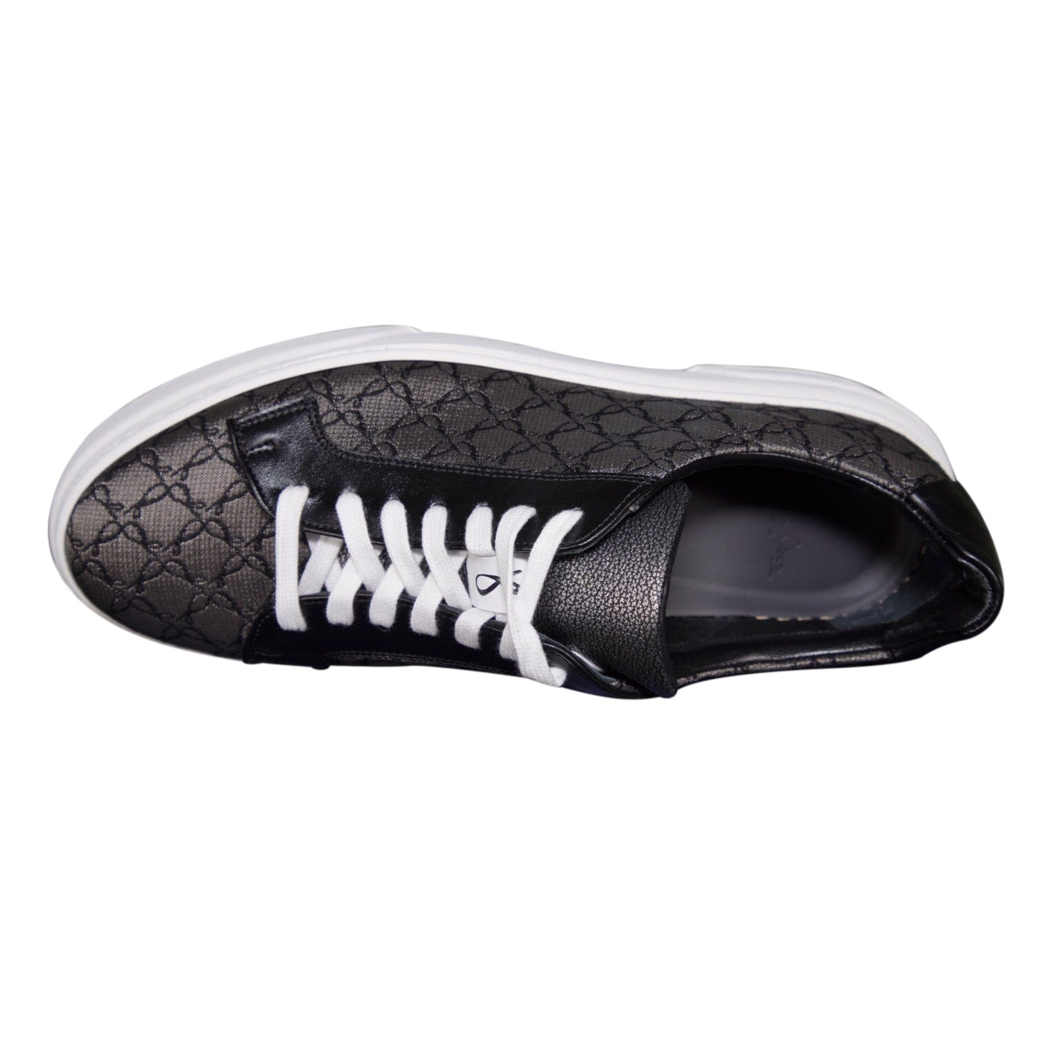 Charcoal Nero Logo Luxury Sneakers-7