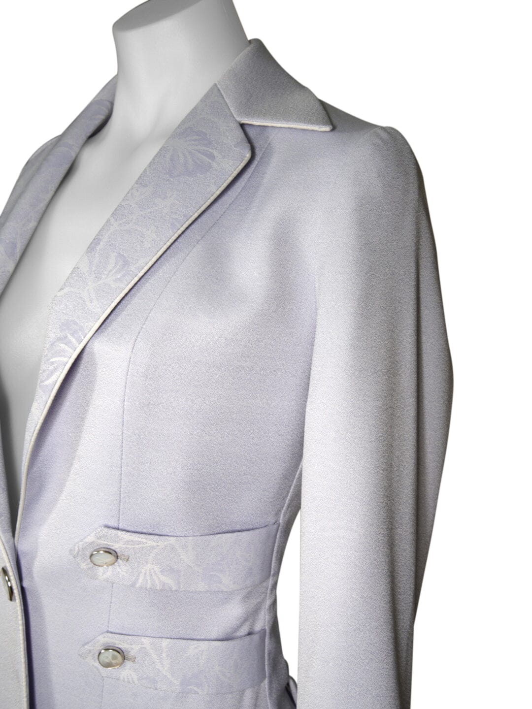 Blue Pastel Azzurro Retro Jacket-4