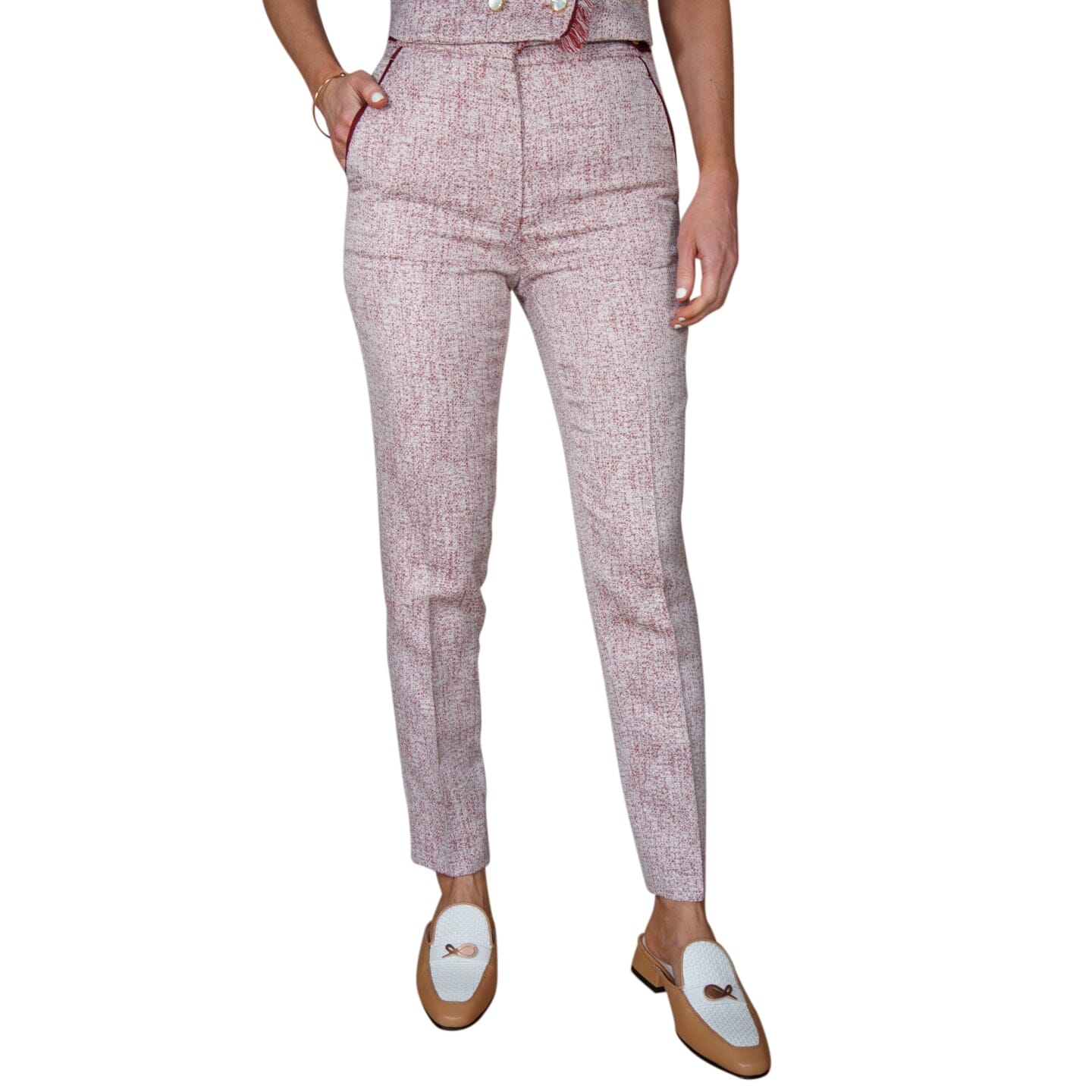 Rose Paglia D’Oro Trousers-3