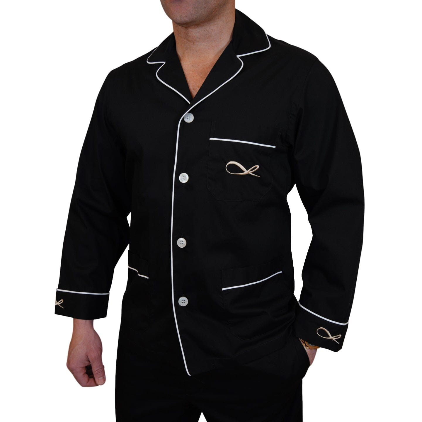 Rejuvenate Collection Pajama Set In Black-3