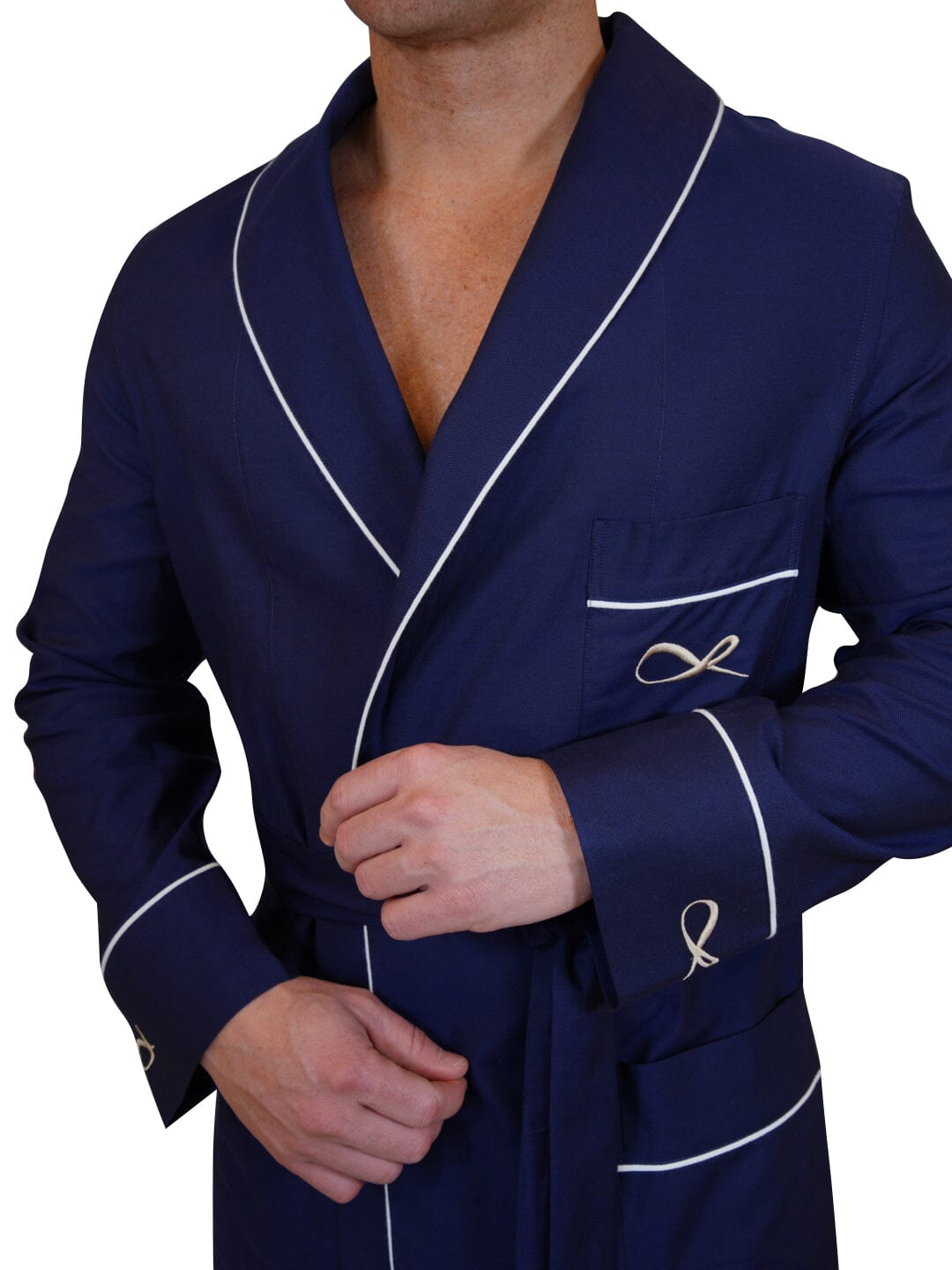 Rejuvenate Bathrobe In Navy-3