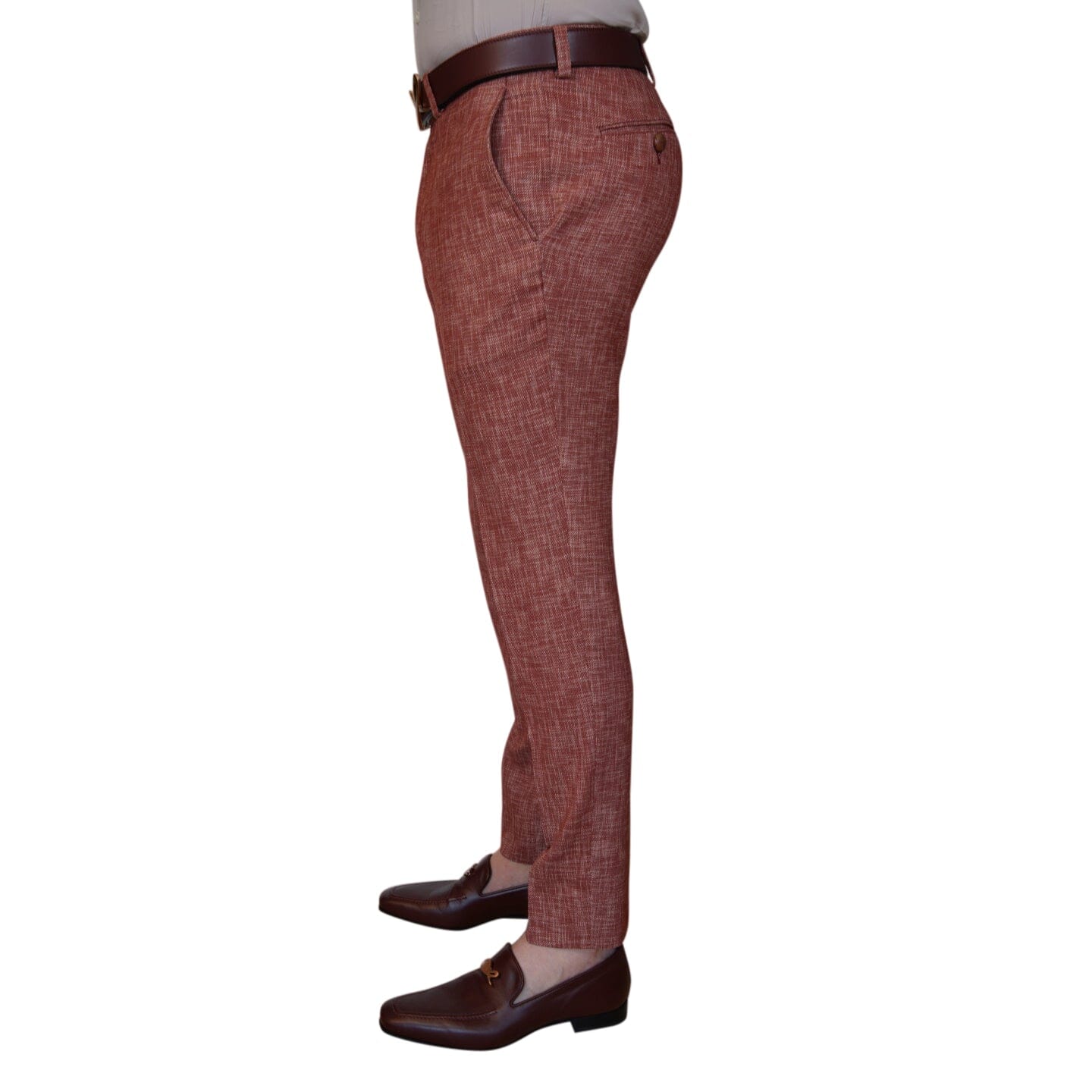 Currant Lino Tweed Trousers-3