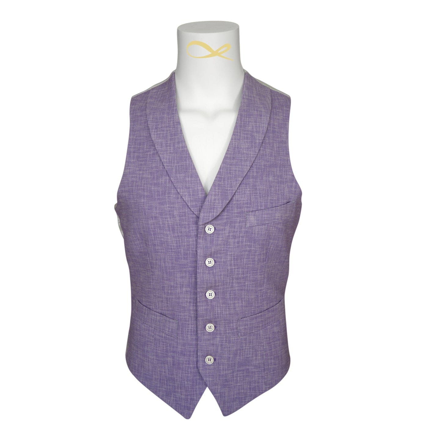 Amethyst Lino Tweed Ciottoli Waistcoat @ The Vault