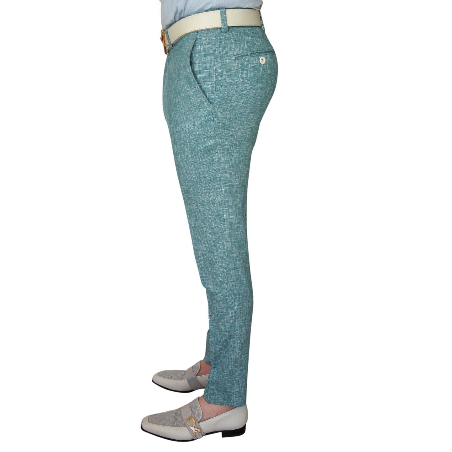 Aqua Lino Tweed Trousers-3