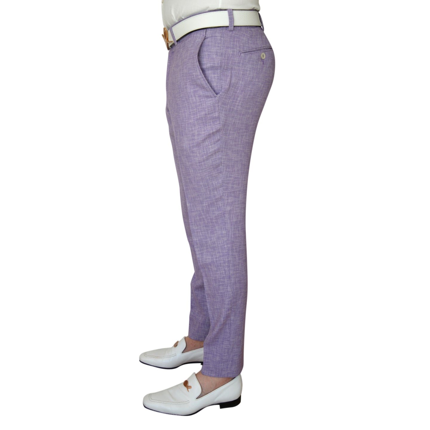 Amethyst Lino Tweed Trousers-3