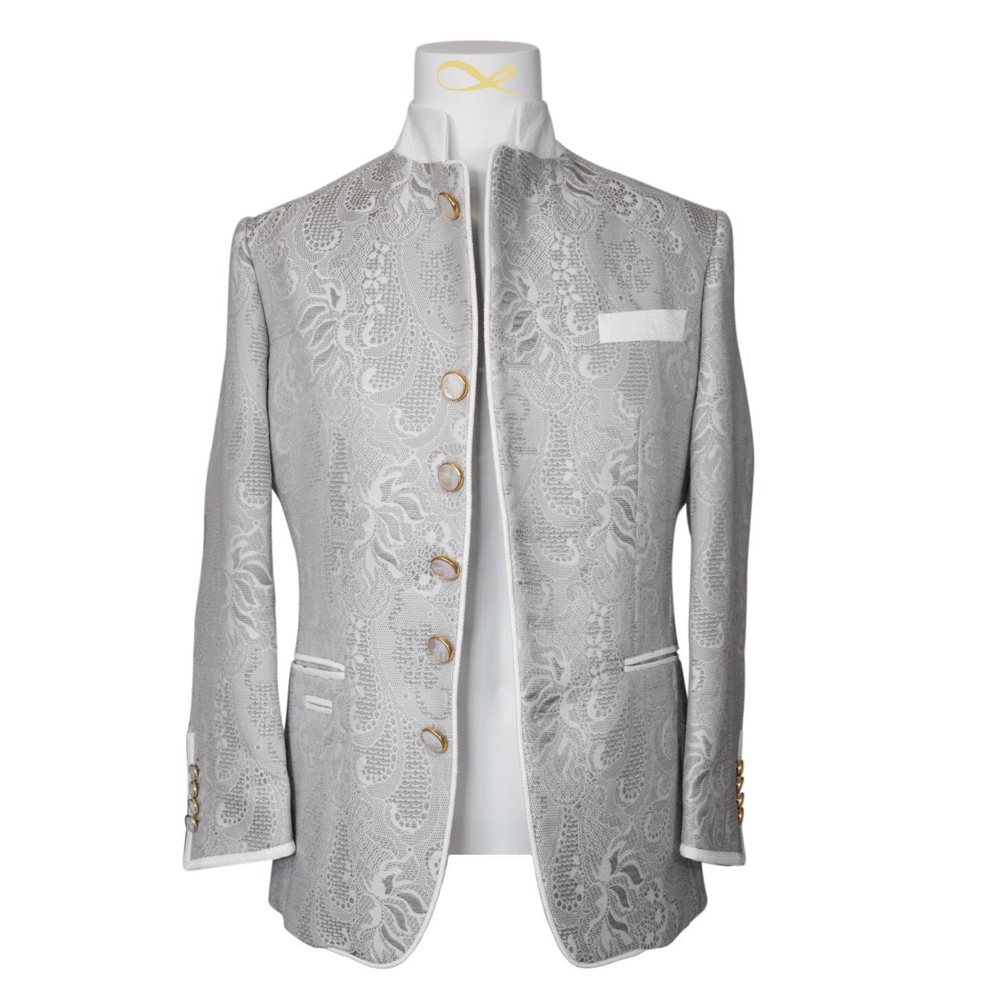 Grigio Damask Mandani Jacket-4