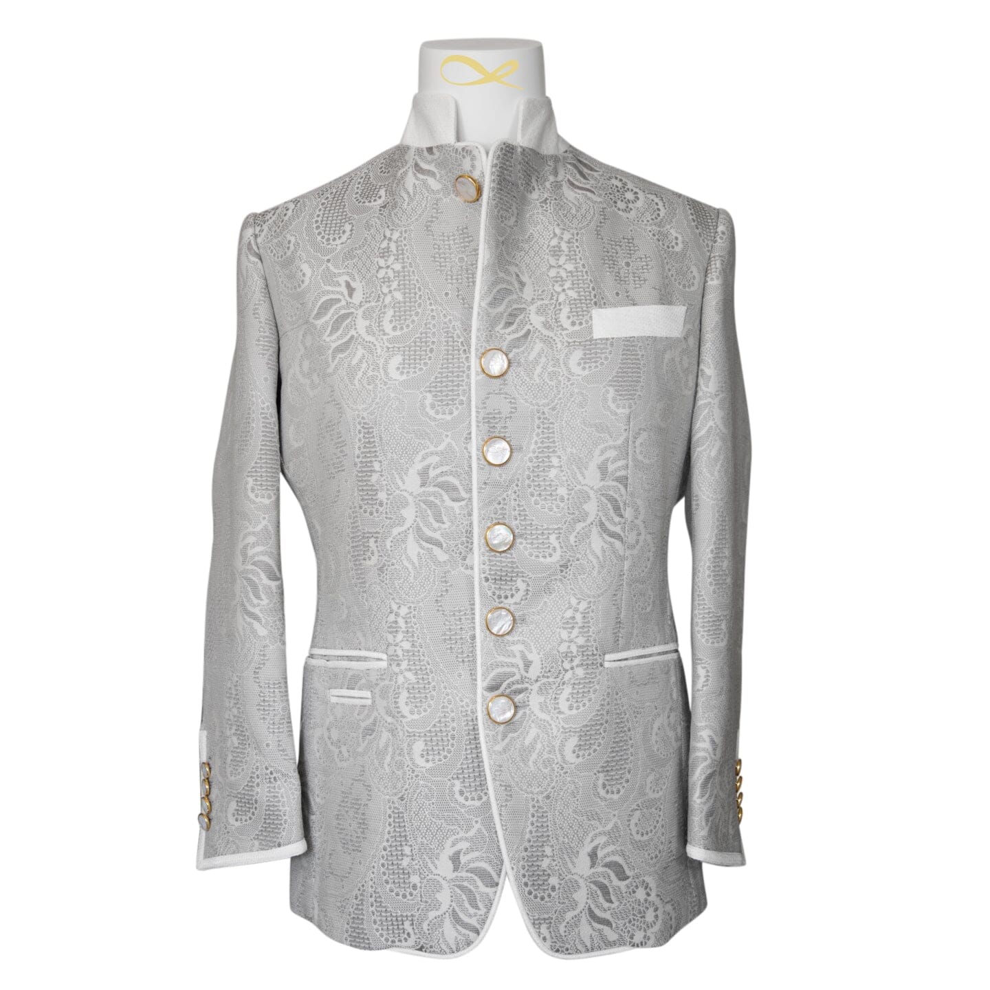 Grigio Damask Mandani Jacket-5
