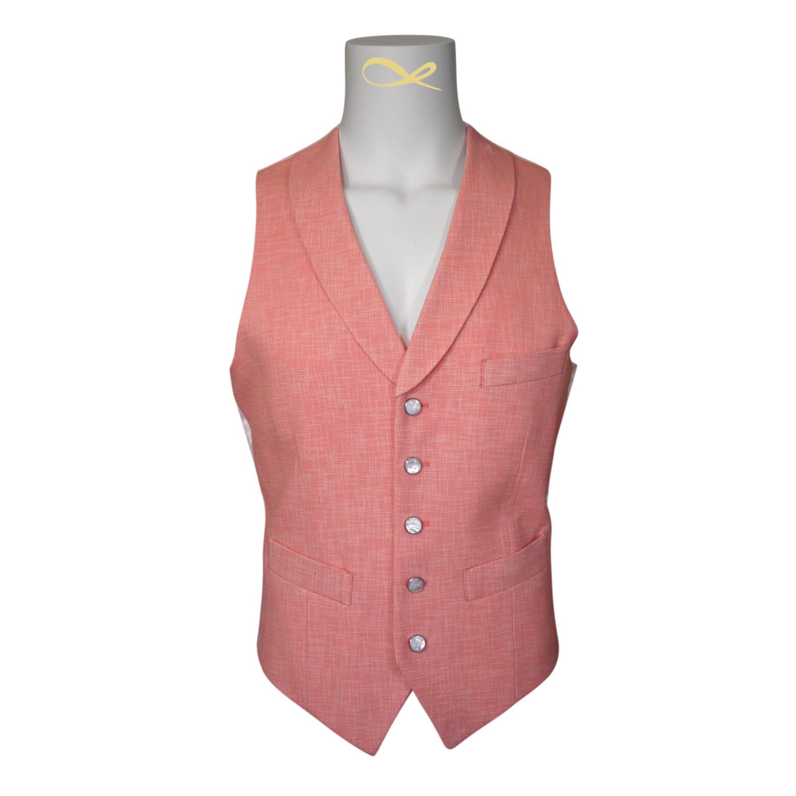 Dust Rosa Lino Tweed Ciottoli Waistcoat @ The Vault