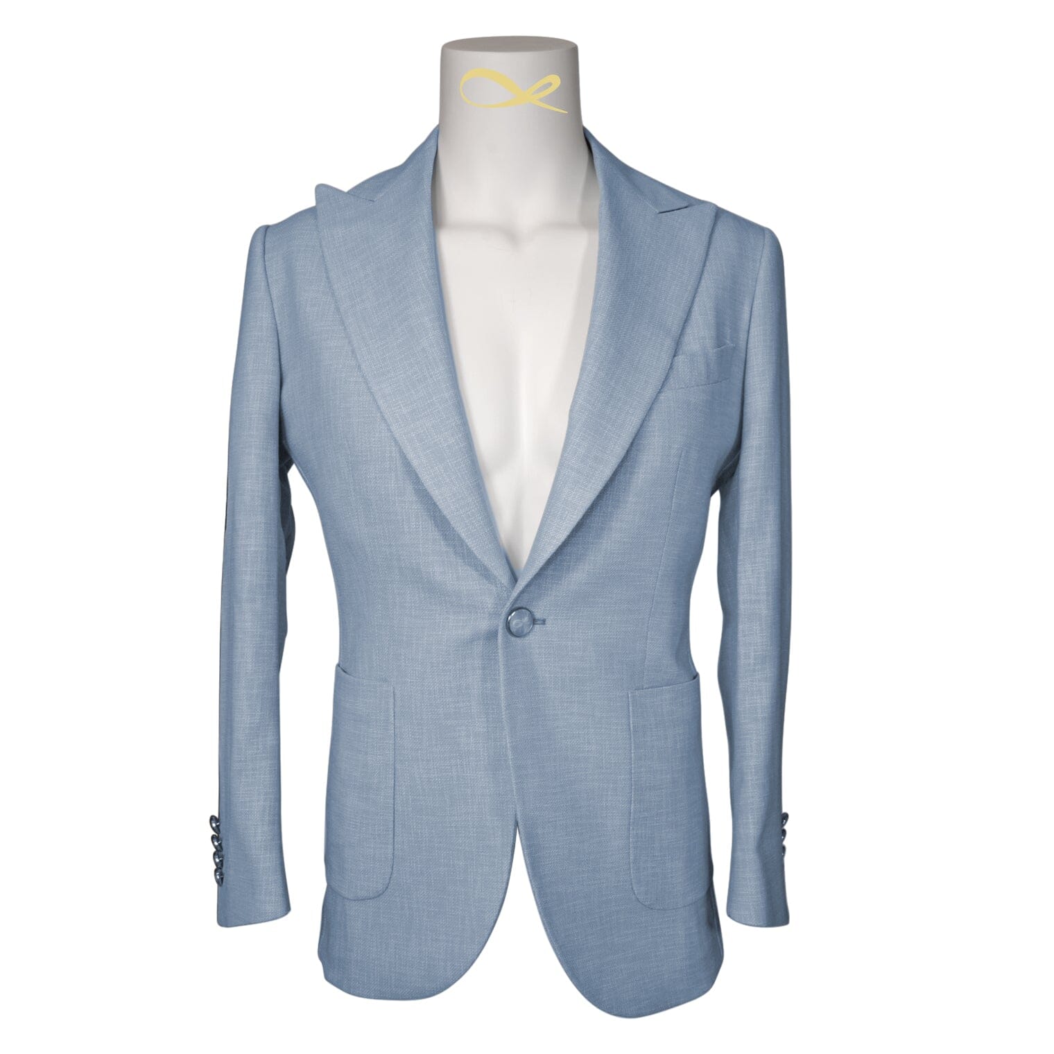 Baby Blu Lino Tweed Jacket-4