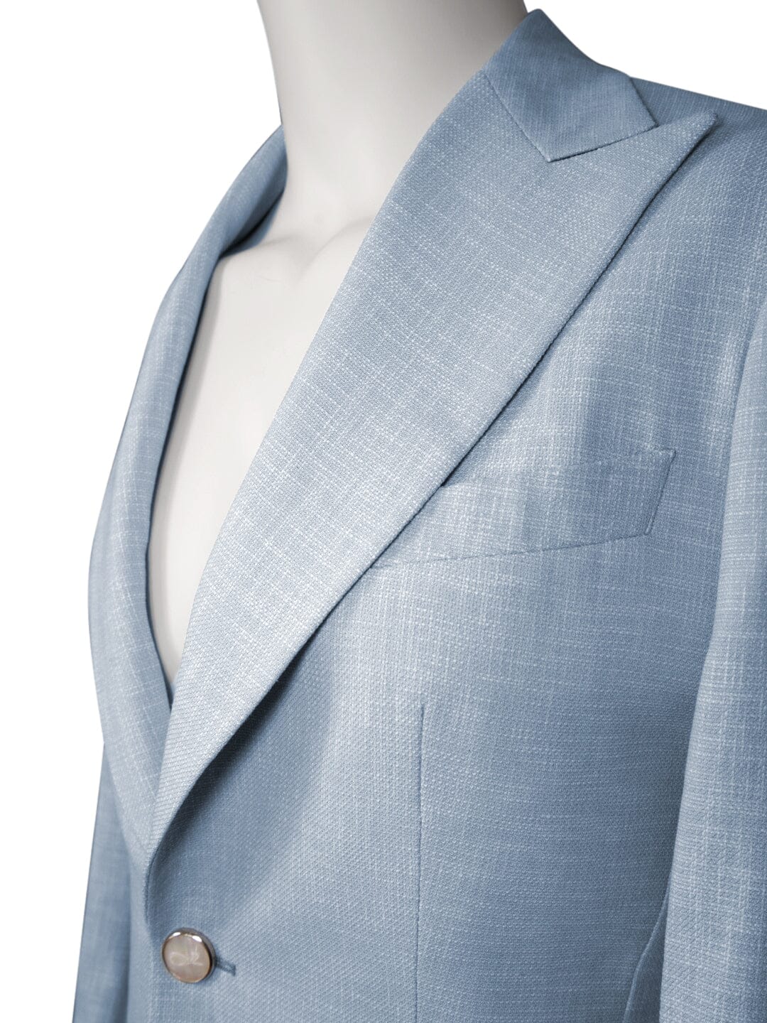 Baby Blu Lino Tweed Jacket-5