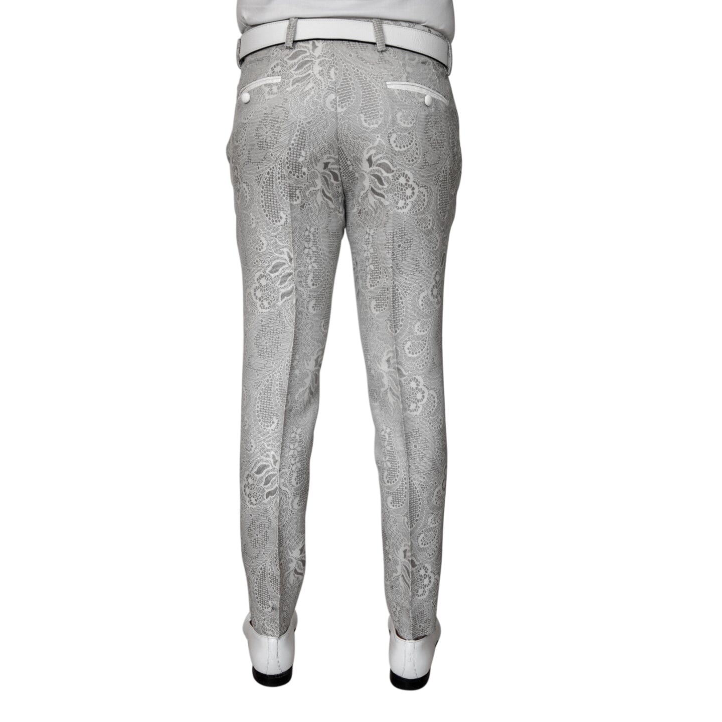 Grigio Damask Trousers-4