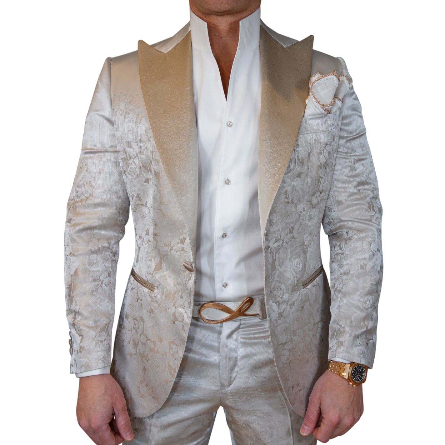 Champagne Sateen Ombre Jacket @ The Vault-3
