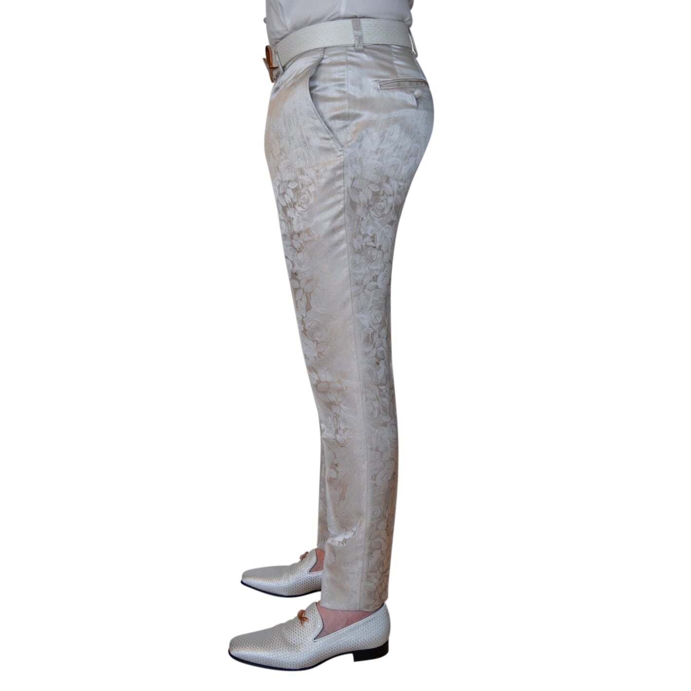 Champagne Sateen Ombre Trousers @ The Vault-3