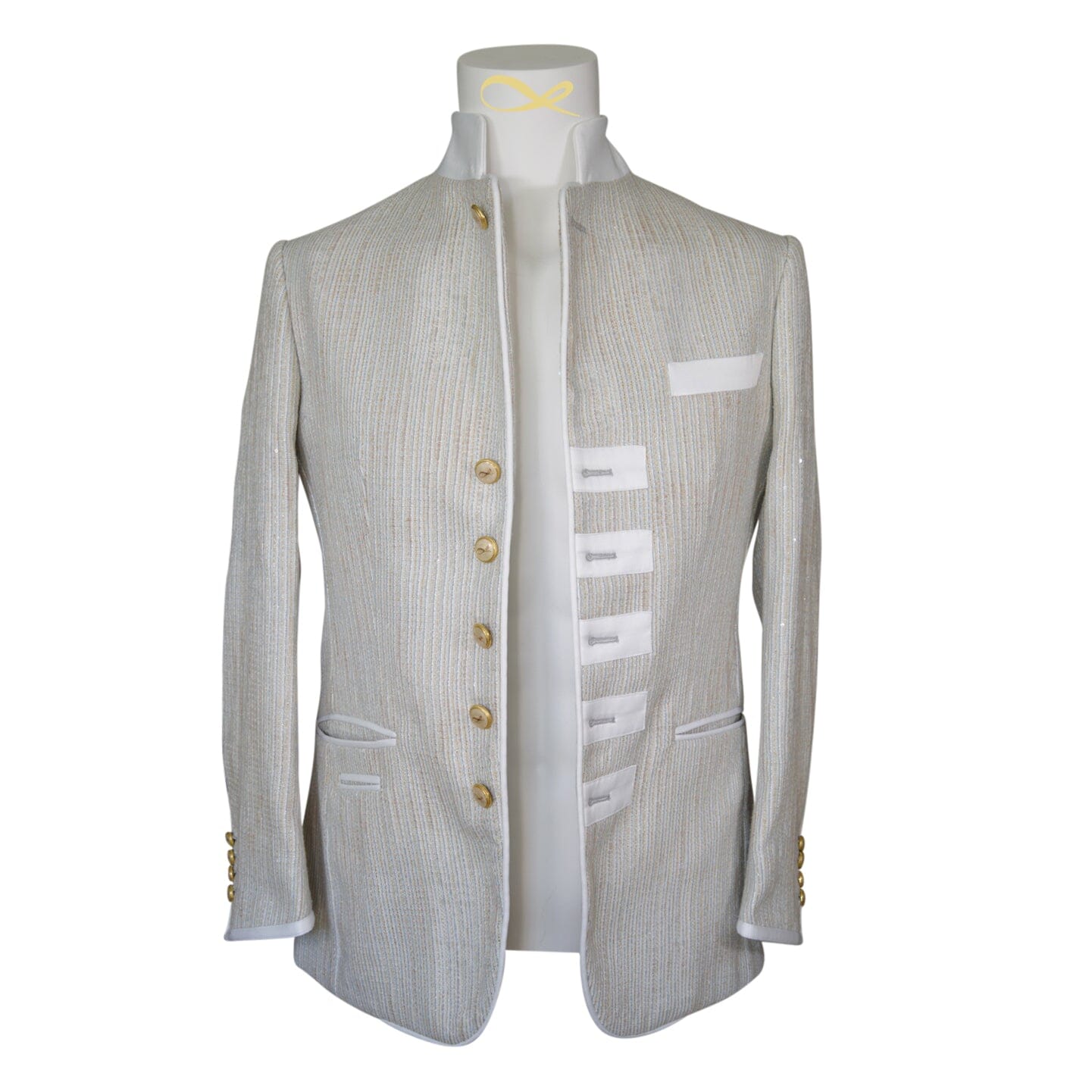 Oro Tweed Paillette Mandani Jacket-4