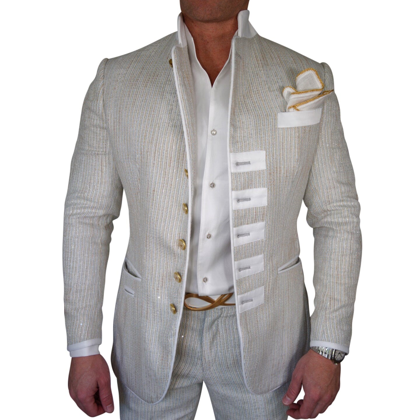 Oro Tweed Paillette Mandani Jacket-3