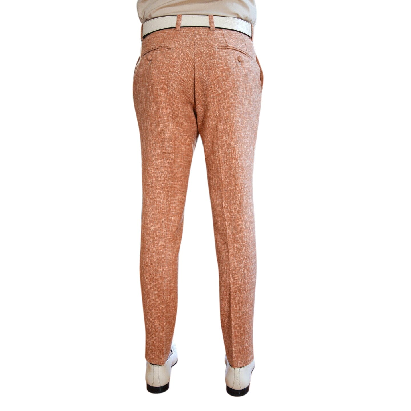 Copper Lino Tweed Trousers-5