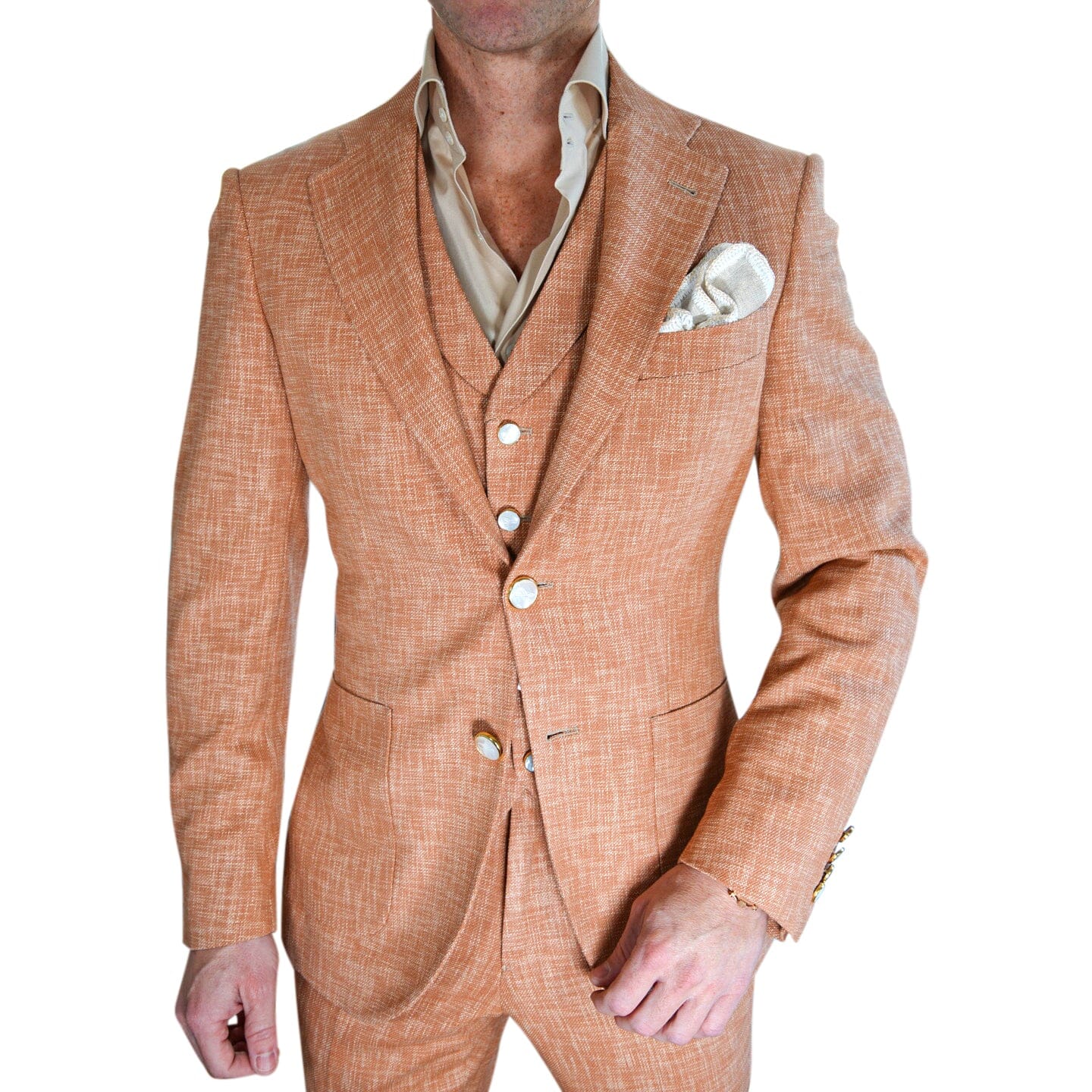 Copper Lino Tweed Sport Jacket-1
